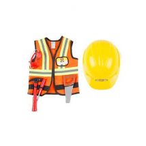 Great Pretenders - Bauarbeiter Kostüm mit Helm & Werkzeug