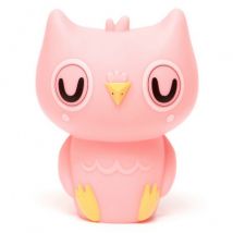 Petit Monkey - Nachtlampe - owl peach pink