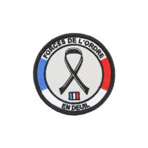 écusson Brodé Forces De L'ordre En Deuil - Dmb - Vet Sécurité