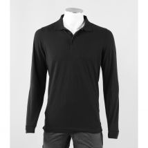 Polo Manches Longues Homme Noir - Kariban - Taille M - Vet Sécurité