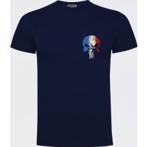Tee-shirt Marine Avec Logo Punisher France Côté Coeur - Army Design By Summit Outdoor