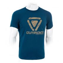 Tee-shirt Ot Avec Logo Rayé Bleu - Outrider