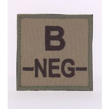 écusson Groupe Sanguin B- Marron Sur Beige - Dmb - Vet Sécurité