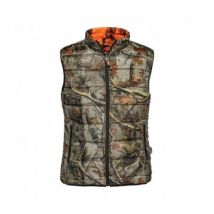 Gilet De Chasse Warm Réversible Ghostcamo Blaze&black / Forest Evo - Percussion - Taille M - Vet Sécurité