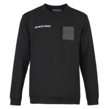 Bluza z dużym okienkiem na numer ochrona prywatna - czarna - cityguard m