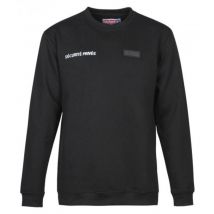 Sweatshirt Sécurité Noir Avec Fenêtre Matricule à Broder - Cityguard - Taille 3xl - Vet Sécurité