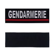 Bandeau D'identification Gendarmerie Brodé Rouge - Patrol Equipement - Vet Sécurité