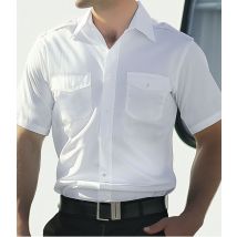 Chemise Pilote Blanche Manches Courtes - Patrol Equipement - Taille Xl - Vet Sécurité