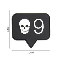 Patch 3d Pvc Skull 9 - 101 Inc - Vet Sécurité