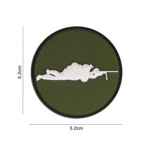 Patch 3d Pvc Sniper Vert Rond - 101 Inc - Vet Sécurité