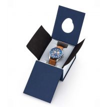 Montre Athos 8 Bracelet Cuir Et Cadran Bleu - Patrouille De France - Vet Sécurité
