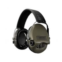 Casque Anti-bruit Suprême Pro Vert Olive Serre-tête Cuir Noir - Msa Sordin - Vet Sécurité