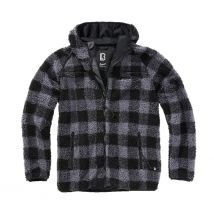 Veste Polaire à Capuche Noir/gris - Brandit - Taille Xl - Vet Sécurité