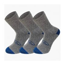 Zestaw 3 par skarpet trekkingowych - szary/niebieski - highlander outdoor s