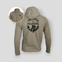 Bluza z suwakiem wojska morskie - light sand - summit outdoor lifestyle m