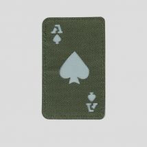 Naszywka lasercut ace - zielony oliwkowy - 101 inc