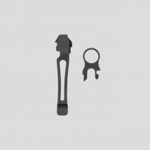 Oczko i czarny klips kieszonkowy charge/surge - leatherman