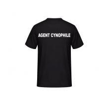 Tee-shirt Agent Cynophile Noir - Vetsecurite - Taille M - Vet Sécurité