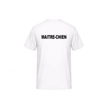 Tee-shirt Maitre-chien Blanc - Vetsecurite - Taille 4xl - Vet Sécurité