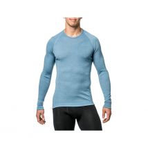 Tee-shirt Manches Longues Crewneck Lite Bleu - Woolpower - Taille S - Vet Sécurité