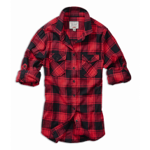 Chemise Amy Flanelle Shirt Femme Noire & Rouge - Brandit - Taille 3xl - Vet Sécurité