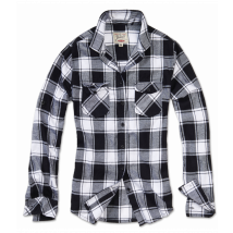 Chemise Amy Flanelle Shirt Femme Noire & Blanche - Brandit - Taille M - Vet Sécurité