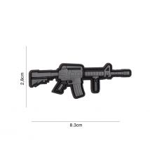 Patch 3d Arme M4/ar-15 En Pvc Gris - 101 Inc - Vet Sécurité