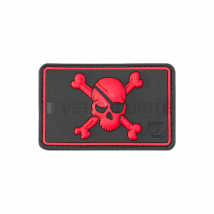 Patch Pirate Skull Rouge - Jtg - Vet Sécurité