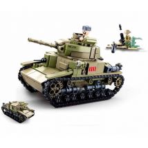 Czołg włoski 2 w 1 m14-41/semovente m41 wwii m38-b0711 - sluban