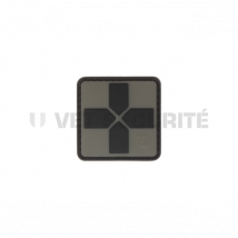 Red cross rubber patch 40mm - ranger green - jtg