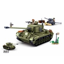 Czołg amerykański 2 w 1 m26 pershing/t26e4 super pershing wwii m38-b0860 - sluban