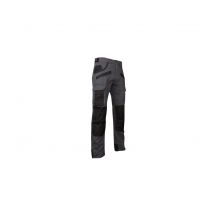 Pantalon De Travail Argile Bicolore Avec Poches Genouillères Gris Nuit/noir - Lma