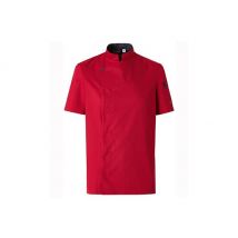 Kurtka męska z krótkimi rękawami shade rubinowa czerwień - molinel 2xl