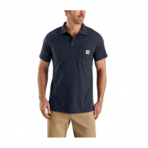Polo z kieszonką force delmont navy - carhartt 2xl