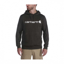 Bluza z kapturem delmont graphic czarna melanż - carhartt 2xl