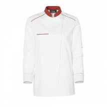 Veste De Cuisine Femme Néospirit Blanc Et Terracotta - Molinel - Taille Xs - Vet Sécurité