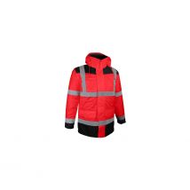 Parka 4 En 1 Haute Visibilité Rouge - Singer Safety - Taille S - Vet Sécurité