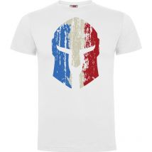 Tee-shirt Blanc Spartan Tricolore - Army Design By Summit Outdoor