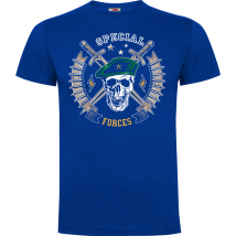 Tee-shirt Special Forces Bleu Royal - Army Design - Taille S - Vet Sécurité