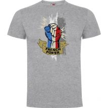 Tee-shirt French Power Gris Chiné - Army Design By Summit Outdoor