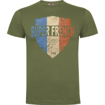 T-shirt ecusson superfrench zielony od - army design 2xl