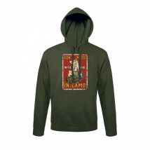 Sweat-shirt Vert Don't Mess With Girl - Army Design - Taille Xl - Vet Sécurité