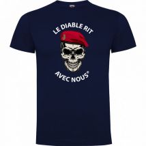 Tee-shirt Colo Marine Le Diable Rit Avec Nous - Army Design - Taille S - Vet Sécurité