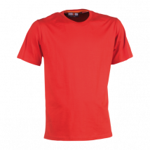 T-shirt z krótkimi rękawami argo czerwony - herock xl