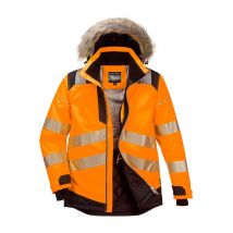 Parka Hiver Hv Pw3 Orange Et Noir - Portwest - Taille L - Vet Sécurité