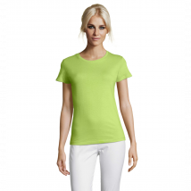 Tee-shirt Femme Regent Vert Pomme - Sol's - Taille L - Vet Sécurité