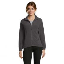 Veste Micropolaire Zippée North Femme Anthracite - Sol's - Taille M - Vet Sécurité