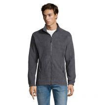 Veste Micropolaire Zippée North Gris Chiné - Sol's - Taille Xl - Vet Sécurité