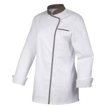 Veste Femme Manches Longues Expression Blanc Et Marron - Robur - Taille S - Vet Sécurité