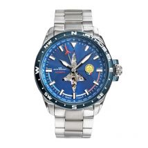 Montre Automatique Homme Athos 8 Acier Bleu - Patrouille De France - Vet Sécurité